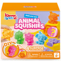 Klever Kits DIY Animal Squishies Kit Mystery Box with 4 Surprise Characters Inside Arts and Crafts Squishy Toys for Kids Ages 6+