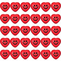 30 Pieces Heart Stress Balls Smile Funny Face Stress Balls Mini Foam Ball Stress Relief Smile Balls for School Carnival Reward Valentine Party Bag Gift Fillers (Red)